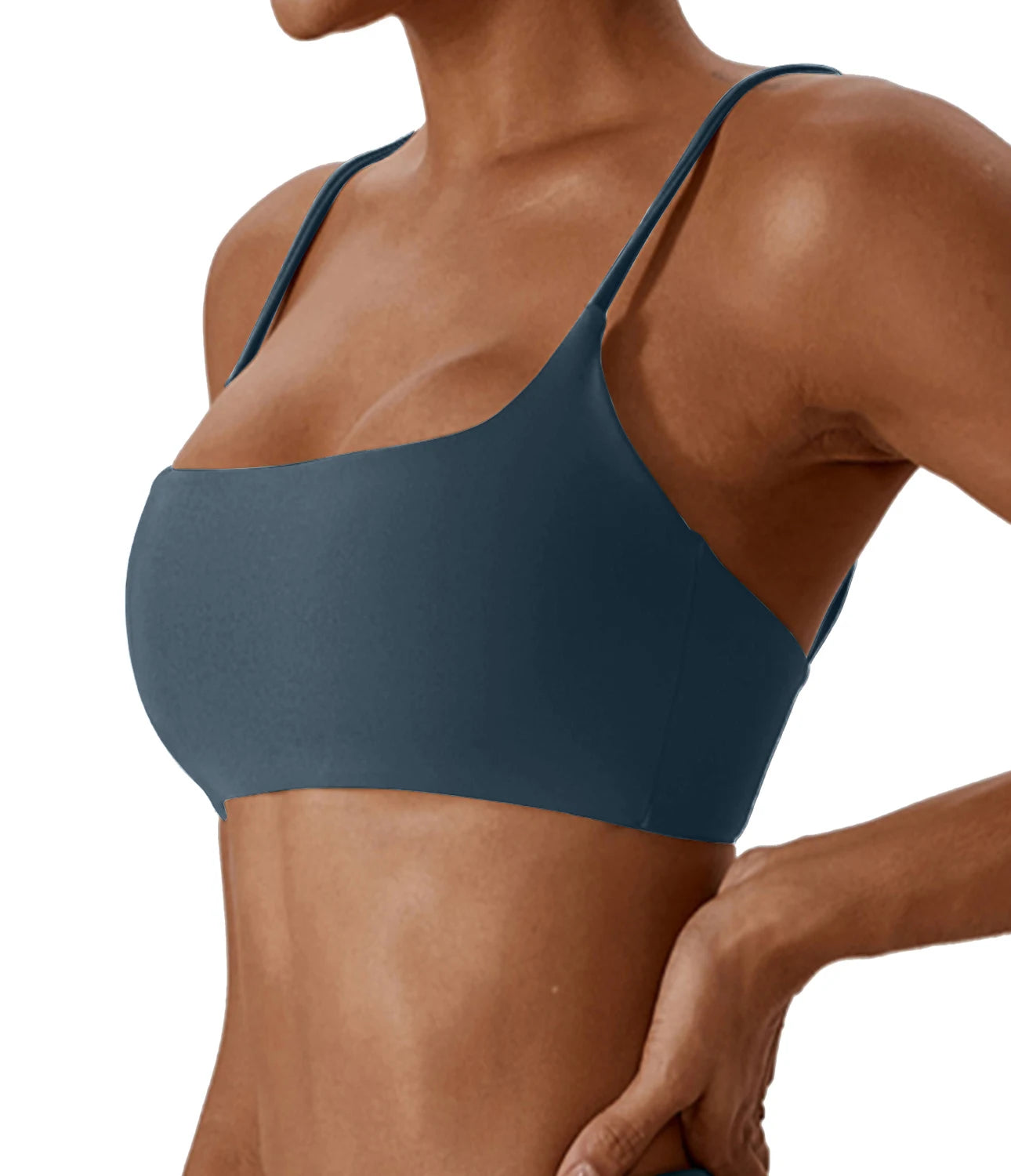 Super soft fabric back cross sports bra