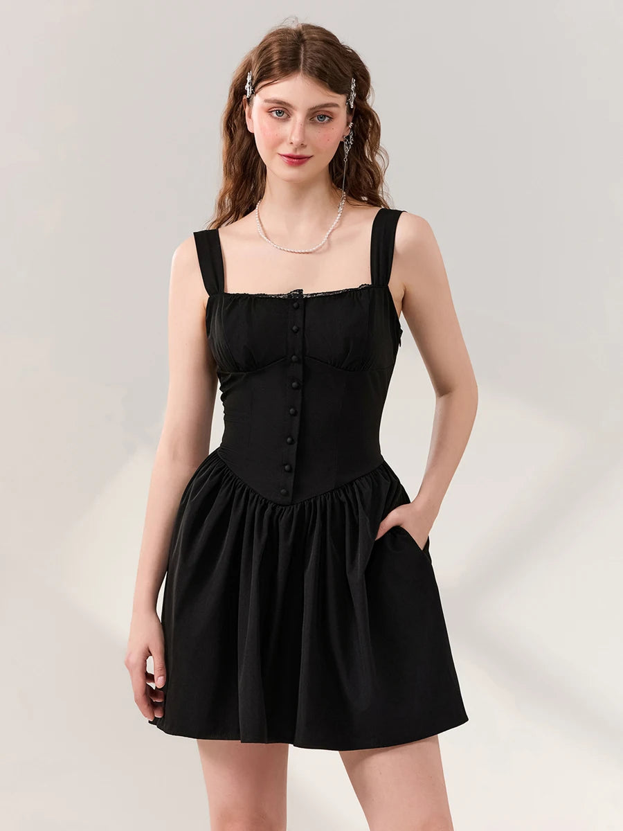 Sleeveless A-Line Dress