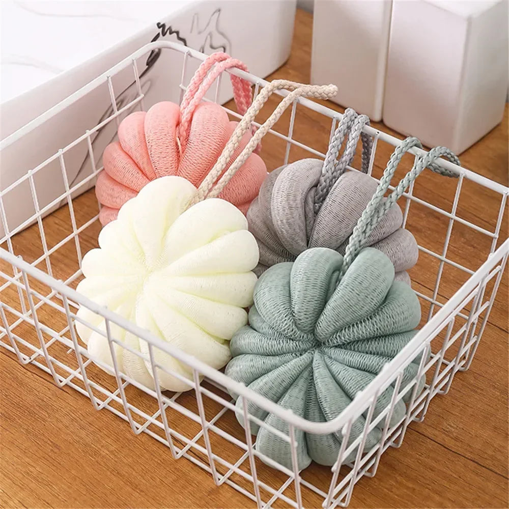 Bath Bubble Ball Exfoliating Scrubber Soft Shower Mesh Foaming Sponge