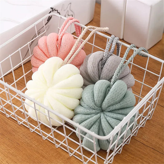 Bath Bubble Ball Exfoliating Scrubber Soft Shower Mesh Foaming Sponge