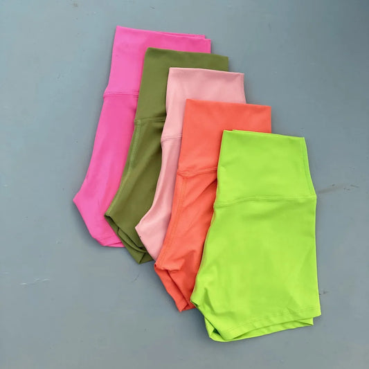 Solid Color tight Women Fitness Sport Short