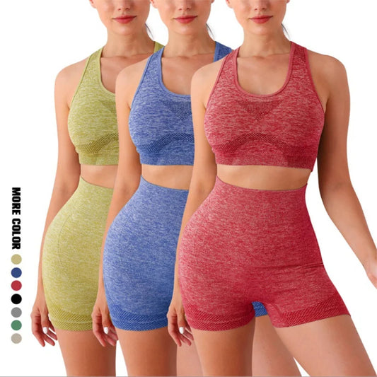 Gym Shorts Sport Bras Gym Set Seamless Yoga Sets