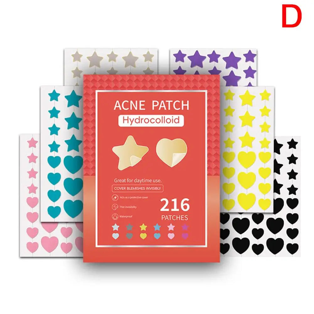Colorful Star Pimple Patch Invisible Acne Removal Skin Care Stickers