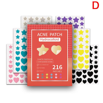 Colorful Star Pimple Patch Invisible Acne Removal Skin Care Stickers