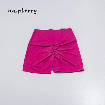 Women's sports shorts high elasticity tight fitting high waist and buttocks