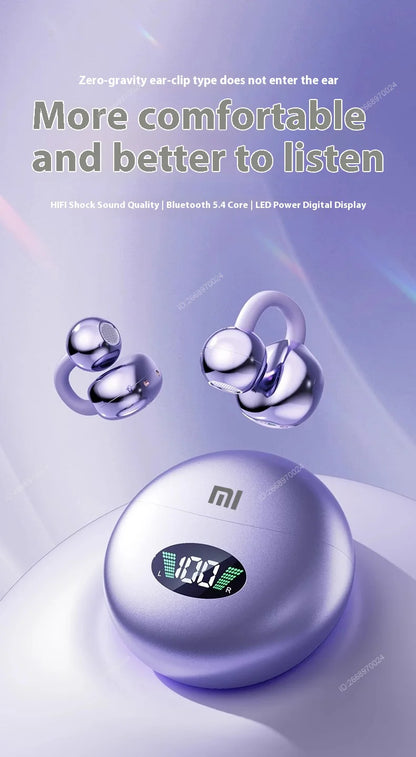 Wireless Bluetooth Clip-on Earphones