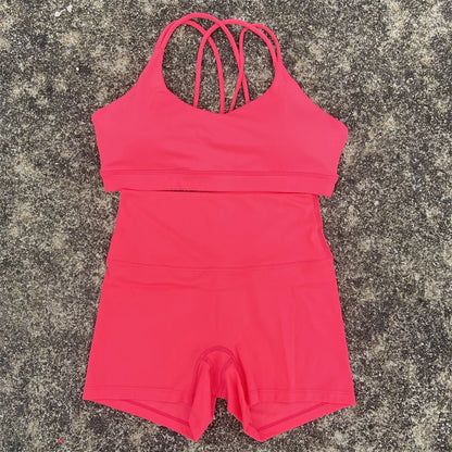 2 Piece Yoga Shorts Set