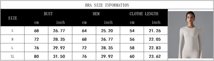 Long Sleeve Fitness Workout Breathable High Elastic Sports Top