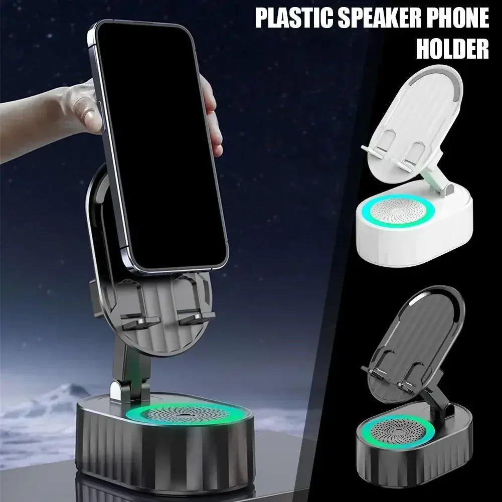 Mobile Cell Phone Stand Holder With Bluetooth Speaker HD Portable Wireless Speaker