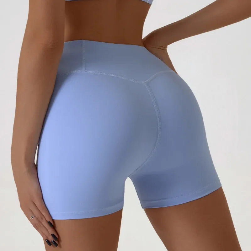 Women's Sports Shorts High Waist Hip Lifting Fitness Tight