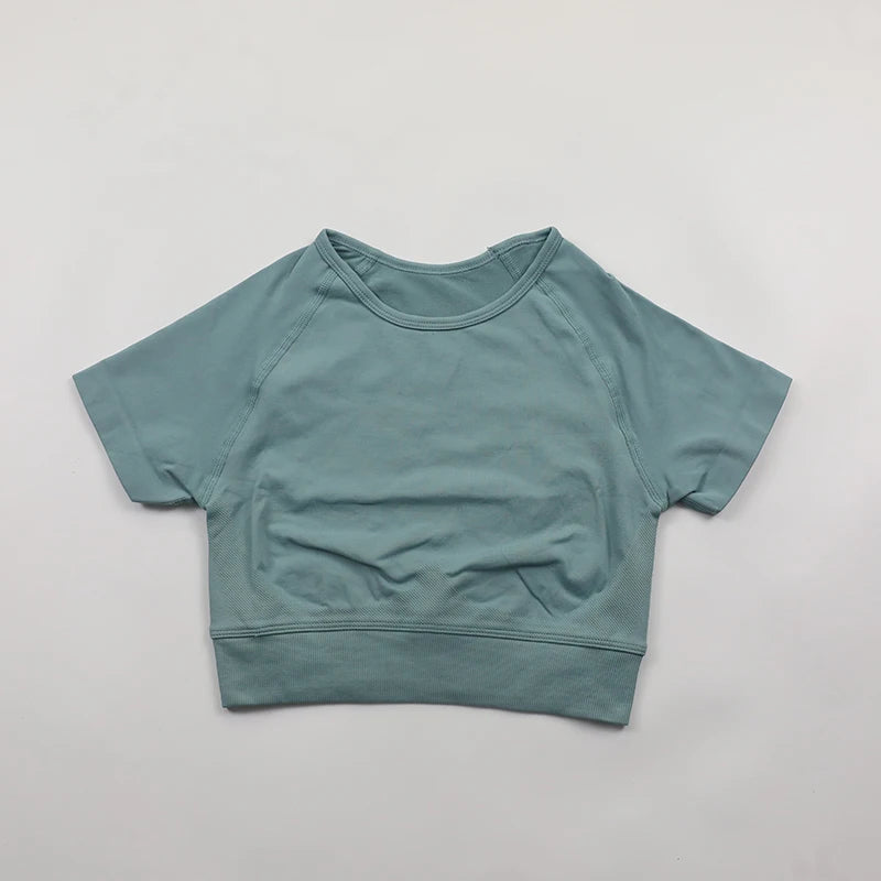 Crop Top Yoga Shirt
