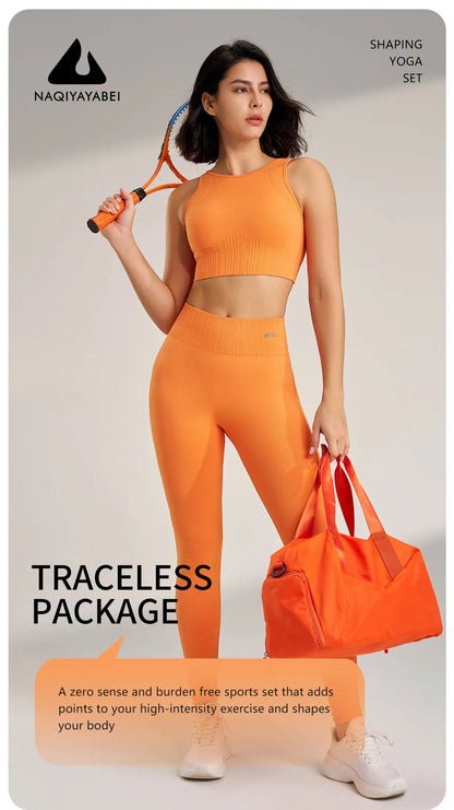 Yoga Leggings and Top Two Piece Set