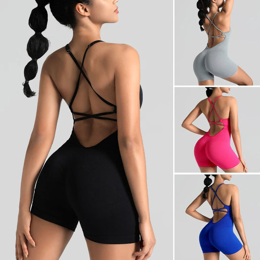 Yoga Set Jumpsuit Sports Overalls