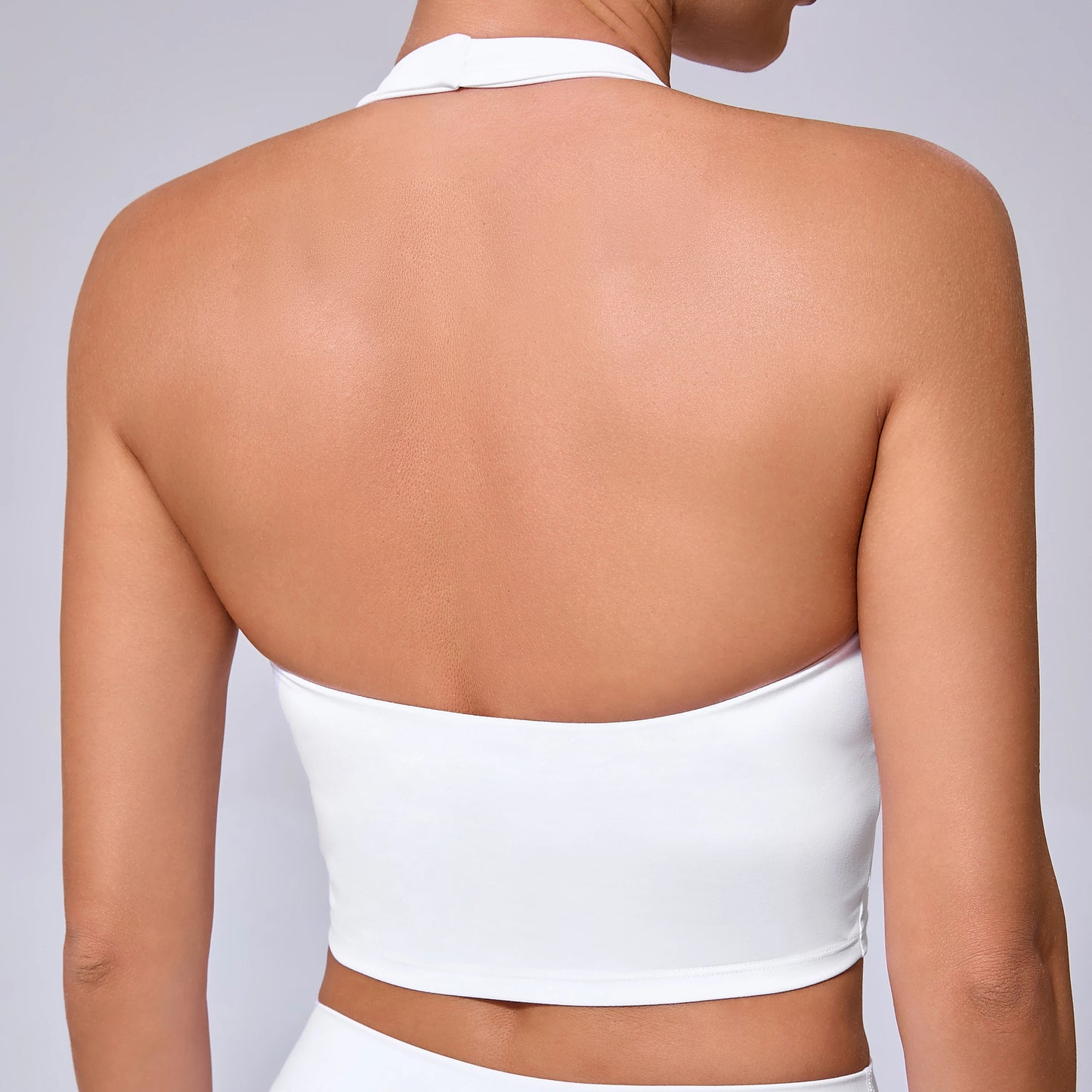 Sports Bra Sexy Hanging Neck High Support Push Up Workout Bra Padded Bralette
