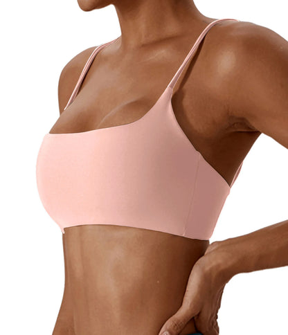 Super soft fabric back cross sports bra