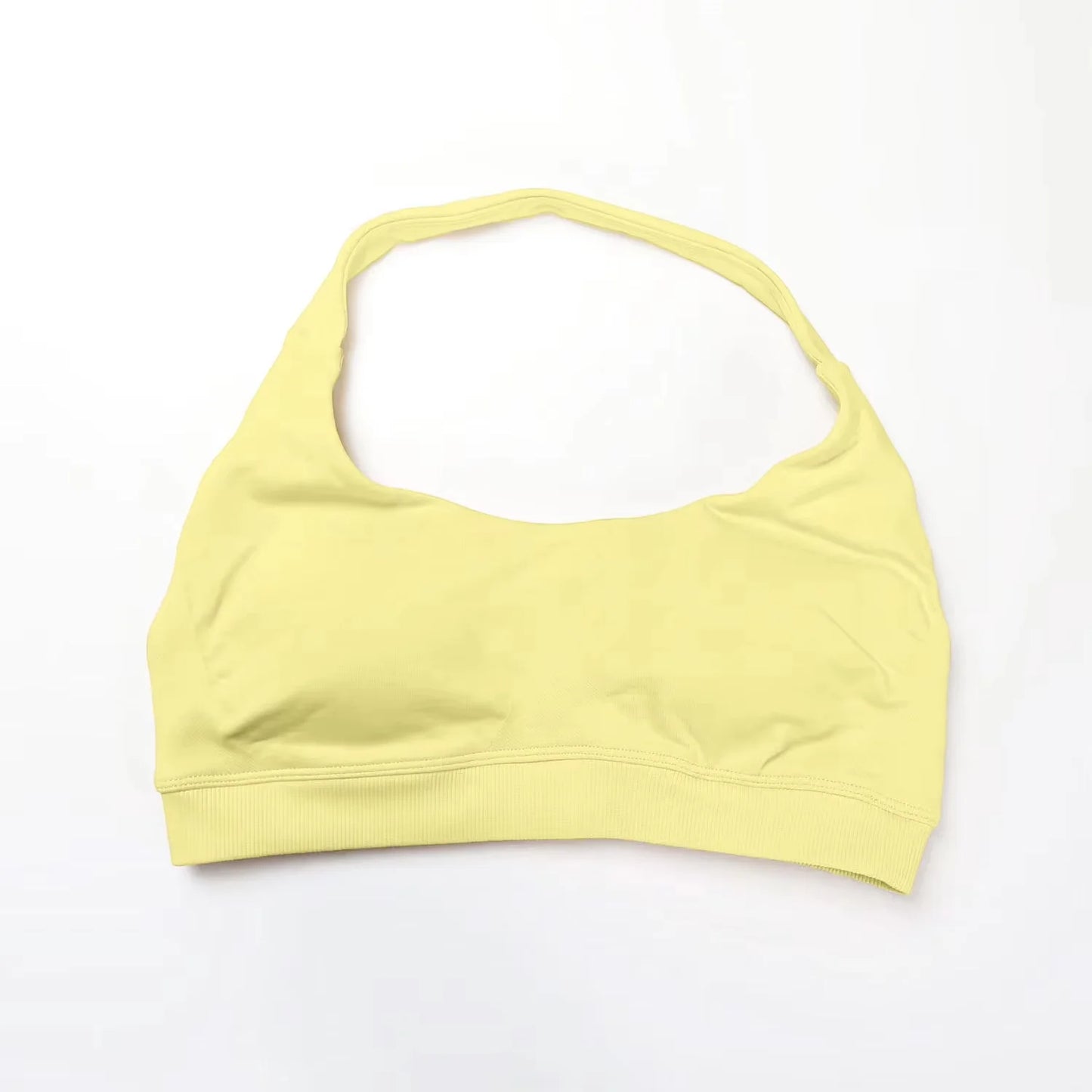 Halter Top Sports Bra Push-up Sexy Open Back
