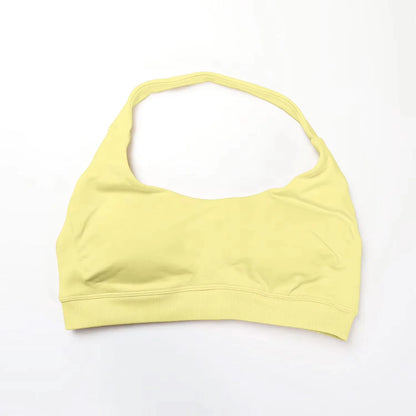 Halter Top Sports Bra Push-up Sexy Open Back