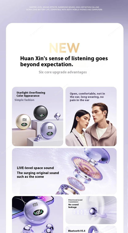 Wireless Bluetooth Clip-on Earphones