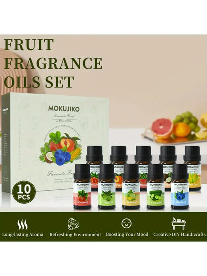 2 Pack Fruit Essential Oil Set, Aromatherapy Diffuser