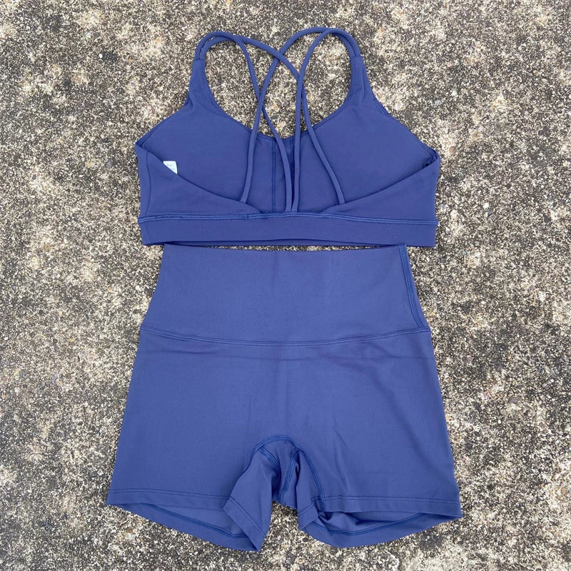 2 Piece Yoga Shorts Set