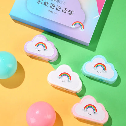 Rainbow cloud bath aromatherapy ball 4-pack