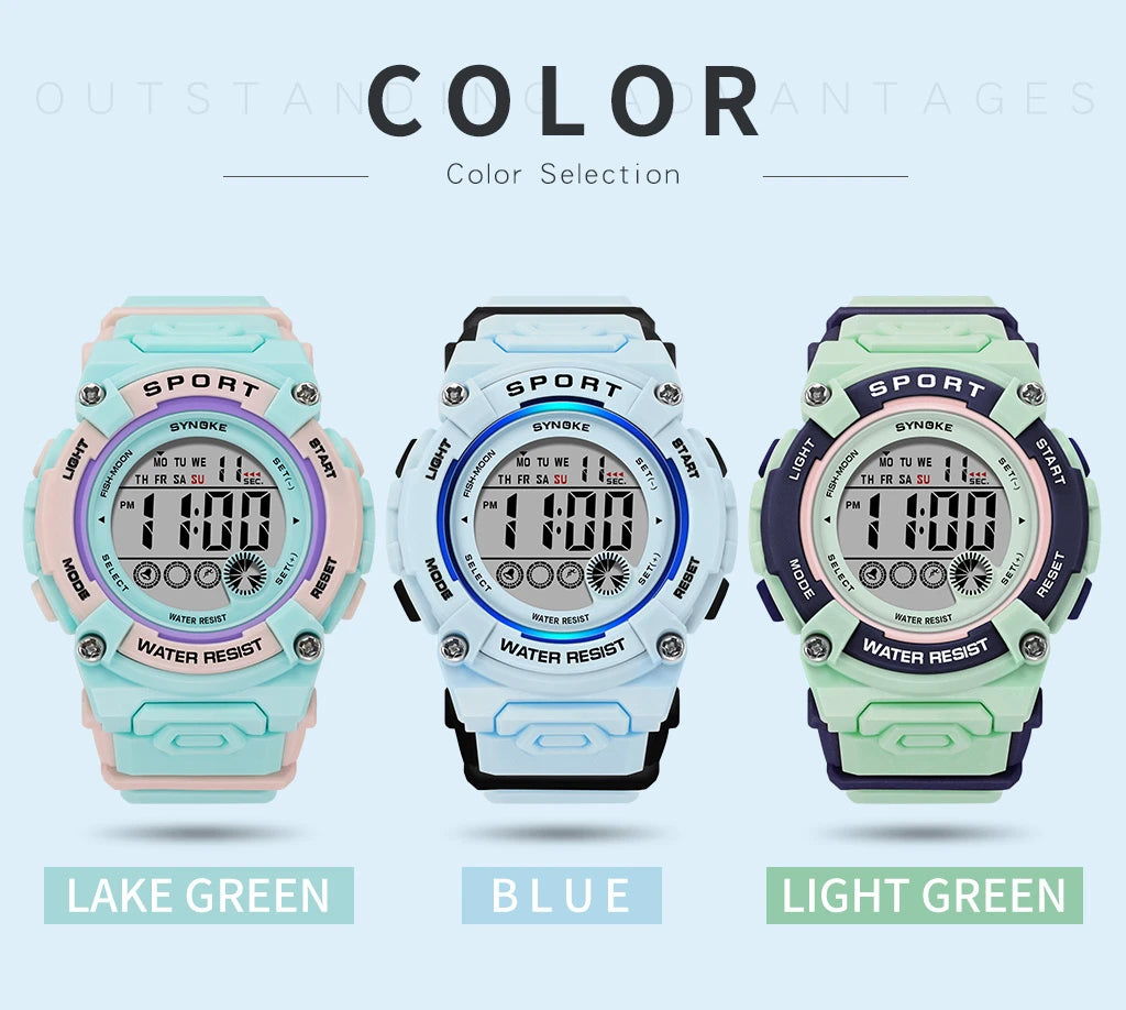 Student Watch Women's Watches Girls 50M Waterproof Watch Multifunctional Luminous Girl Boy Watch