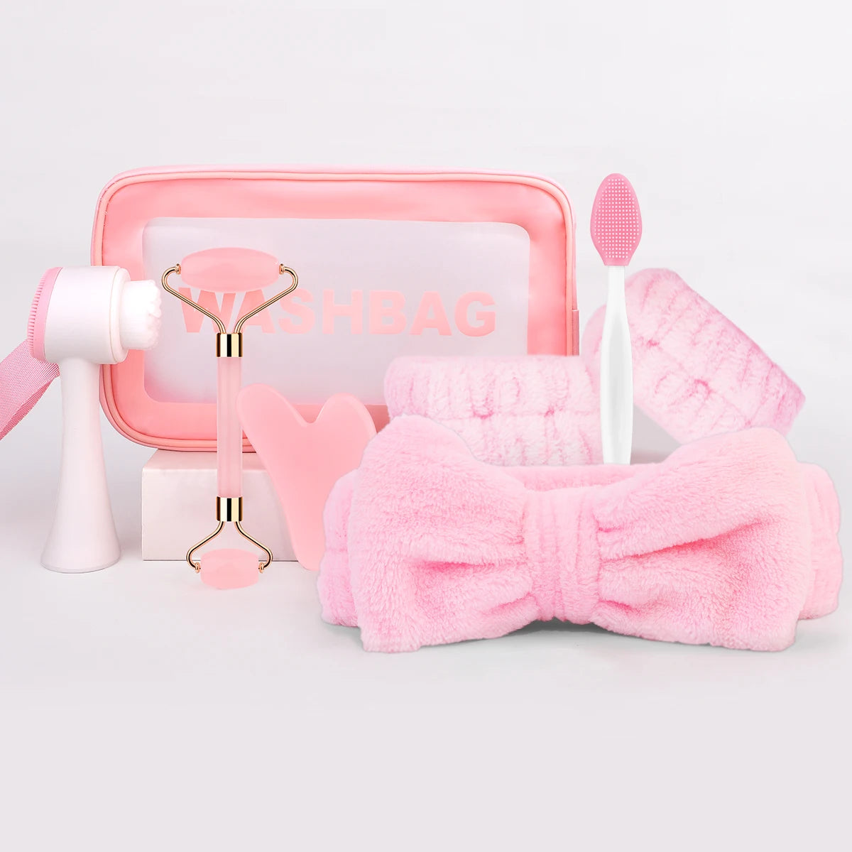 8-piece facial care set, deep cleaning and gentle exfoliating