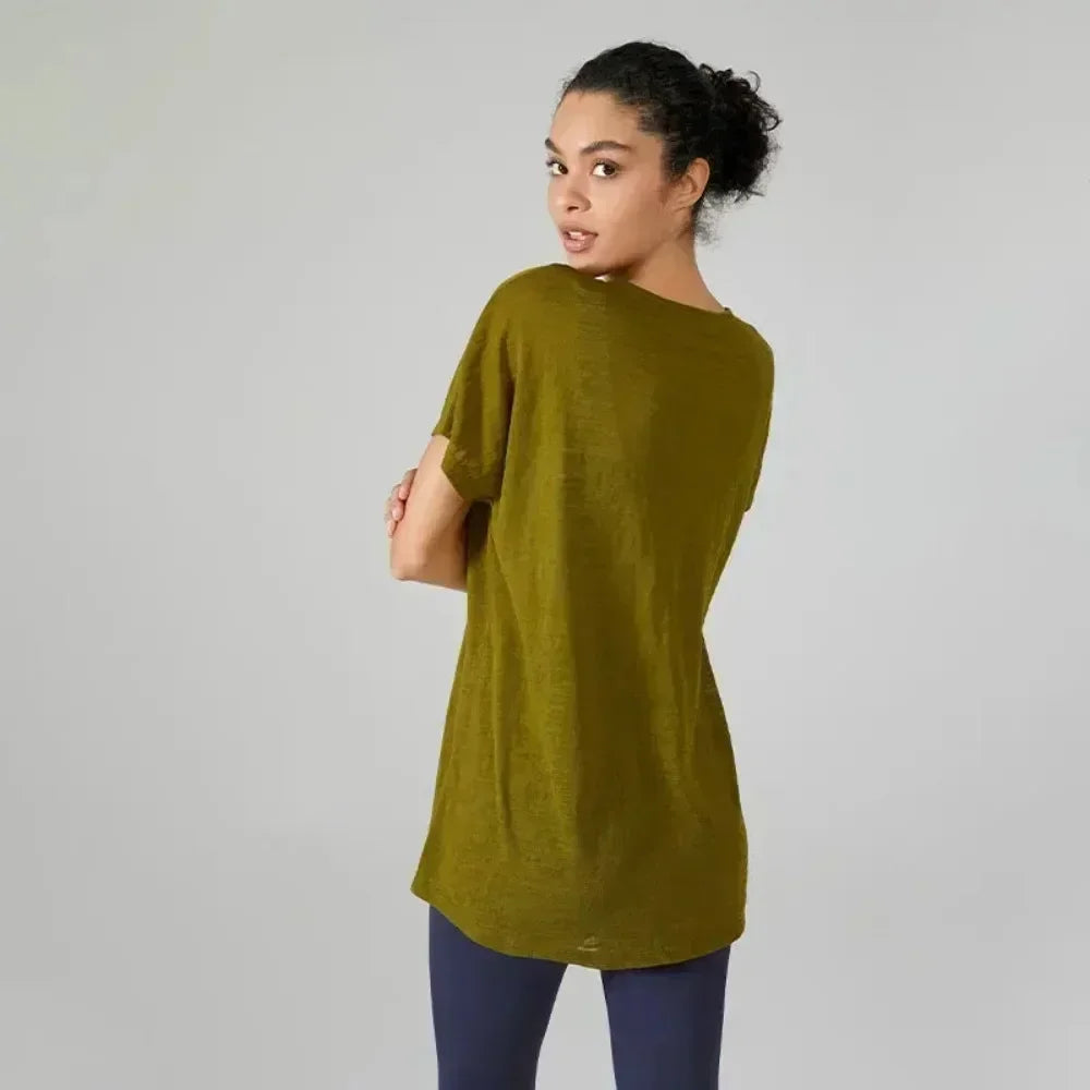 Yoga Shirts & Blouses. Short Sleeve Workout Sporty Woman Top