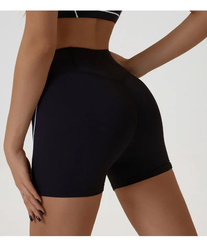 Women's Sports Shorts High Waist Hip Lifting Fitness Tight