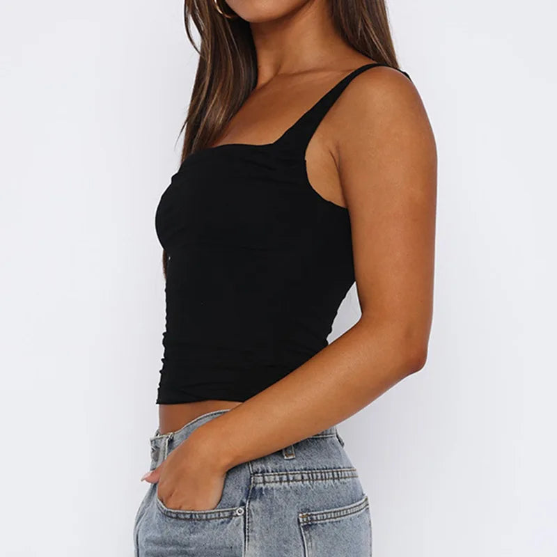 Tank Tops Sexy Backless Streetwear Casual Slim Sleeveless Camisole