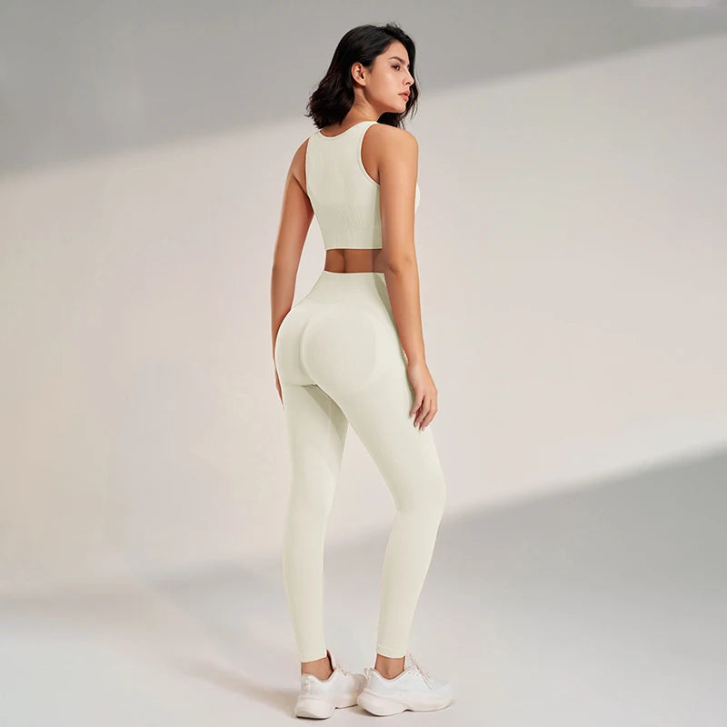 Yoga Leggings and Top Two Piece Set