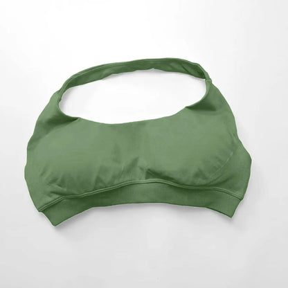 Halter Top Sports Bra Push-up Sexy Open Back