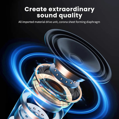 Fashion Wireless Bluetooth Headphones Over Ear HIFI Stereo Headsets