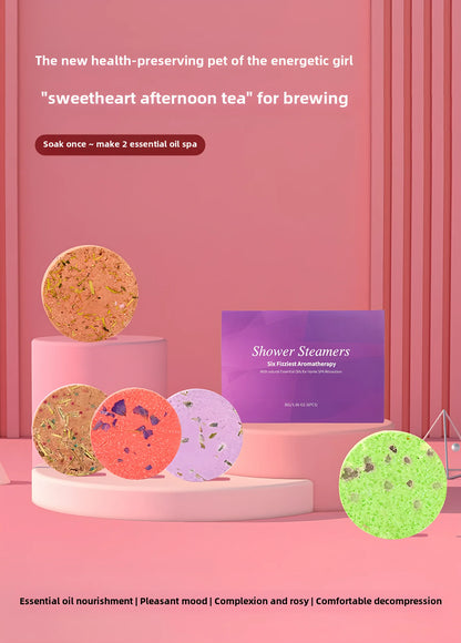 6pcs shower  bomb, bath salt gift box,