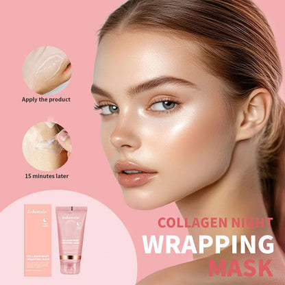 75ml Collagen Peel-off Mask Night Wrapping Facial Mud Firming mask Daily 100g Collagen Jelly Cream