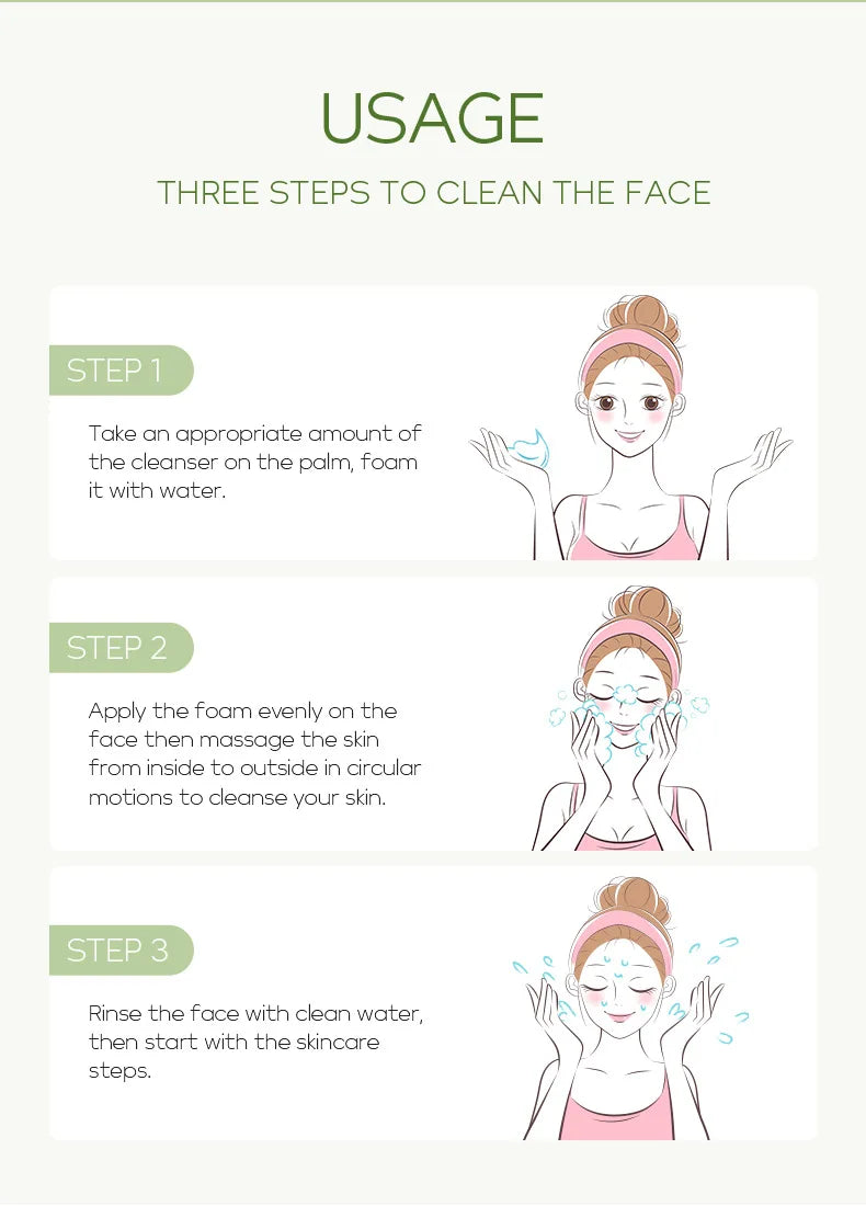 Vitamin C Facial Cleanser Skin Deep Cleansing Moisturizing Blackhead Removal