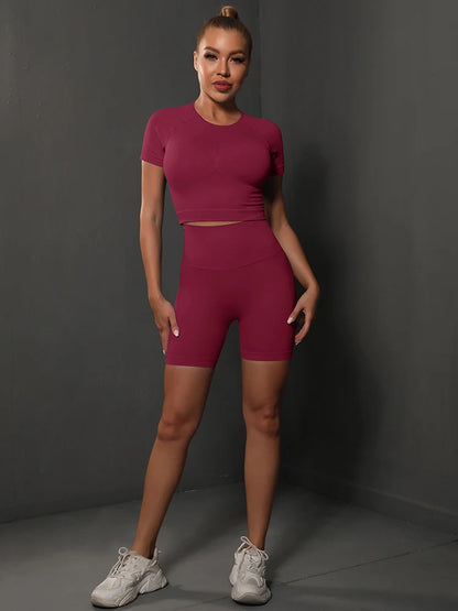 2PCS Seamless Women Yoga Set