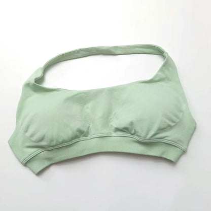 Halter Top Sports Bra Push-up Sexy Open Back
