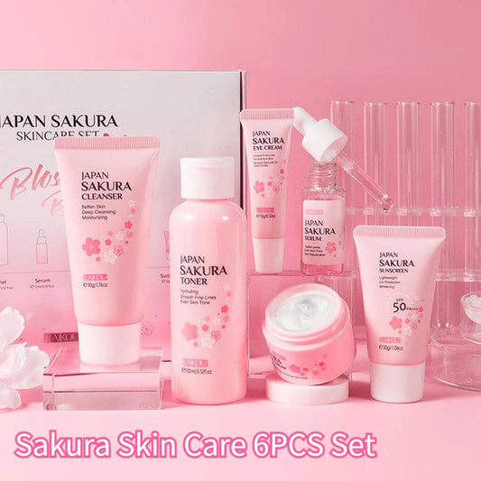 6pcs/ Skin Care Sets Face Cream Serum Toner Facial Cleanser  Skin Care Set Product Gift box