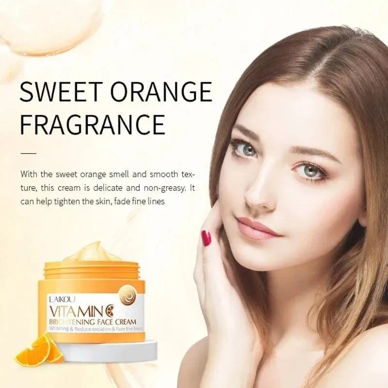 Vitamin C for Face Cream Reduces Dullness Pigments Dark Spots Firming Facial Cream