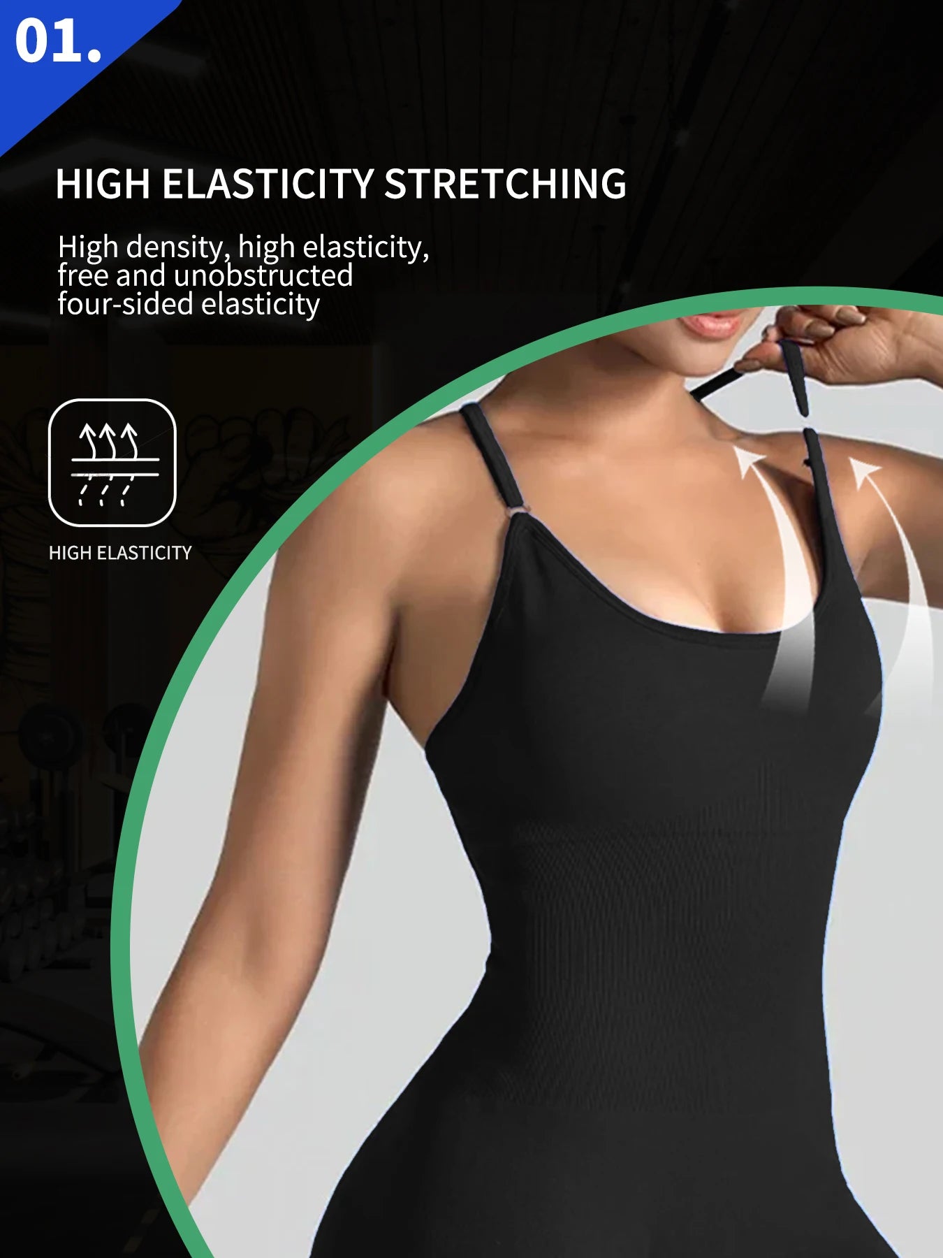 One-Piece Yoga Jumpsuit Skinny Short