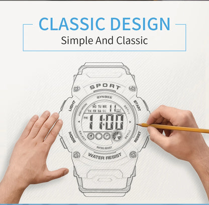 Student Watch Women's Watches Girls 50M Waterproof Watch Multifunctional Luminous Girl Boy Watch