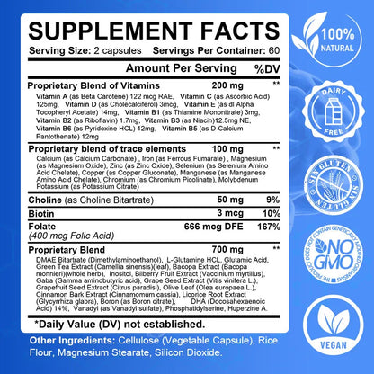 Brain Supplement, supports your thinking, clarity and balance, healthy brain development.