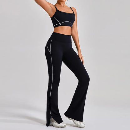 Women's Yoga Sets 2 Piece Set  Sport Bra And   Trousers