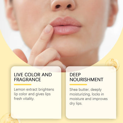 Ginger Lemon Lip Balm Mask Gloss Oil Exfoliating Clean Turmeric Dark Melanin Remove Improve Dullness Moisturizer