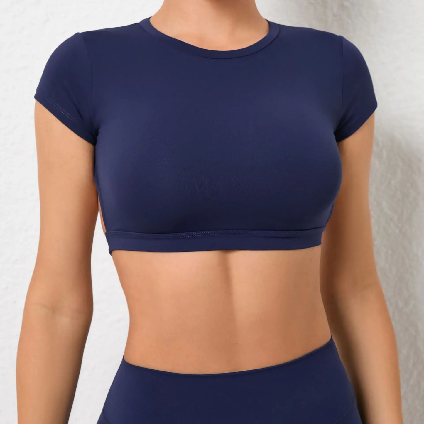 Breathable Workout Tops  Backless Yoga Crop Tops