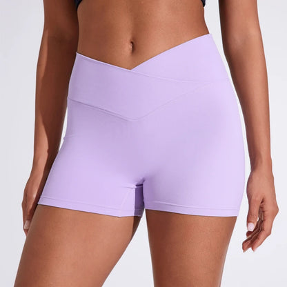 Women's sports shorts high elasticity tight fitting high waist and buttocks