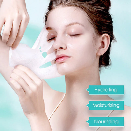 10pcs Hyaluronic Acid Facial Mask Sheet