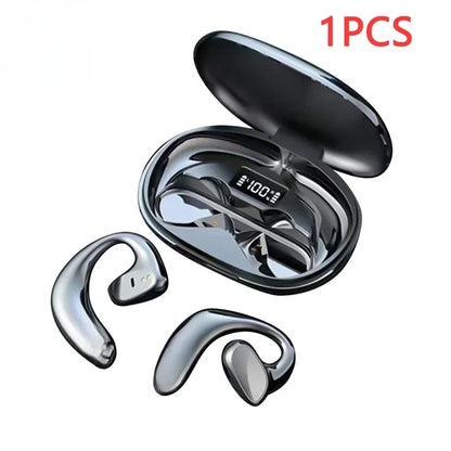 Wireless Earphones Bone Conduction Headset with Mic Sports Hifi Stereo Earbuds Waterproof Noise Reduction Headset