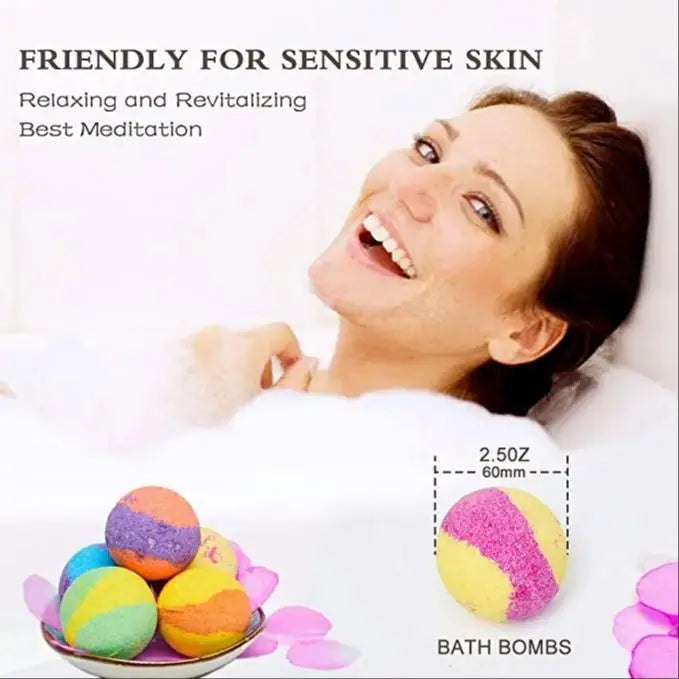 Bath Bombs for Kids and Women, Perfect Self Care Relaxing Spa